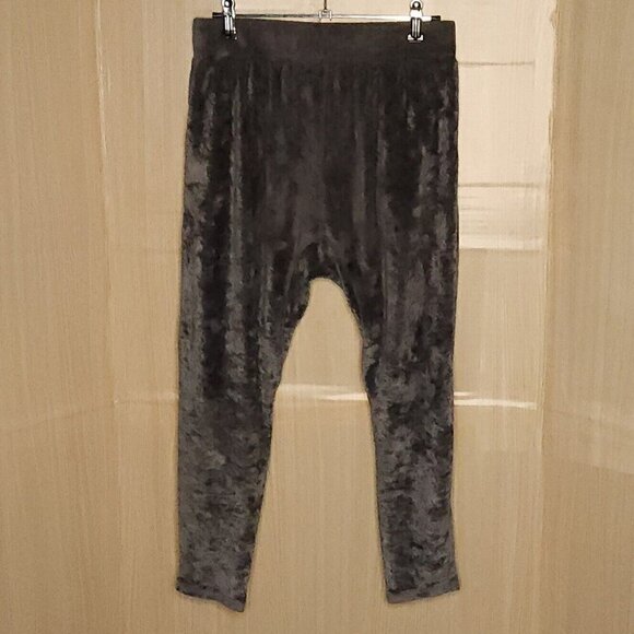 Out From Under Grey Velour Drop Crotch Joggers XS - Picture 3 of 6